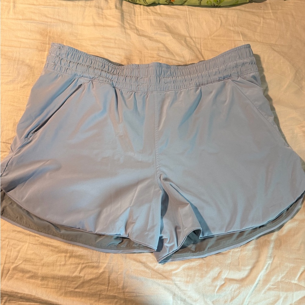 Lululemon Blue and Grey Women's Shorts